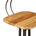 vidaXL Chaises de bar lot de 2 teck massif de récupération