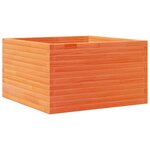 vidaXL Jardinière cire marron 80x80x45 5 cm bois de pin massif