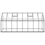 vidaXL Serre avec cadre de base anthracite 445x169x195 cm aluminium