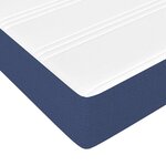 vidaXL Sommier à lattes de lit avec matelas Bleu 80x200 cm Tissu