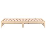 vidaXL Lit coulissant 2x(80x200) cm Bois de pin massif