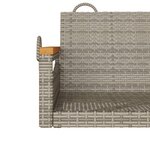 vidaXL Balancelle gris 63x62x40 cm résine tressée