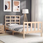 vidaXL Cadre de lit sans matelas 100x200 cm bois massif de pin