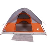 vidaXL Tente de camping à dôme 4 personnes orange imperméable