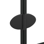 vidaXL Cabine de douche pliable ESG 120x140 cm Noir
