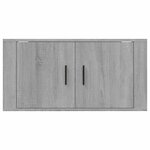 vidaXL Meuble TV mural Sonoma gris 80x34 5x40 cm