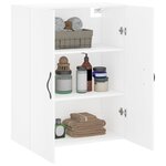 vidaXL Armoire murale blanc 69 5x34x90 cm bois d'ingénierie