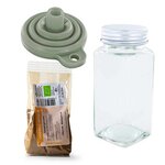 Flacon à épices poudreur + entonnoir + cannelle de Madagascar moulue 40 g