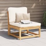 vidaXL Salon de jardin avec coussins bois massif d'acacia