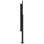 vidaXL Auvent latéral rétractable noir 140x500 cm