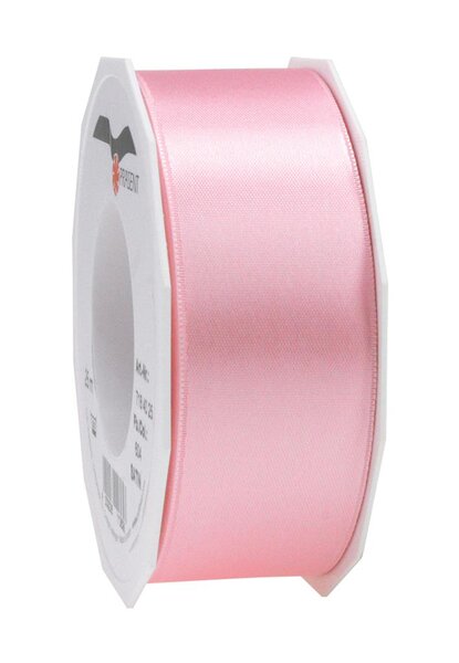 Satin double face 25-m-rouleau 40 mm rose