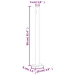 vidaXL Auvent latéral rétractable 140 x 300 cm Rouge