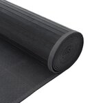 vidaXL Tapis rectangulaire gris 100x400 cm bambou