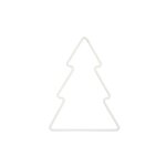 Sapin métallique blanc 11 x 10 5 cm