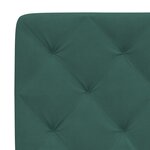vidaXL Cadre de lit sans matelas vert foncé 140x200 cm velours