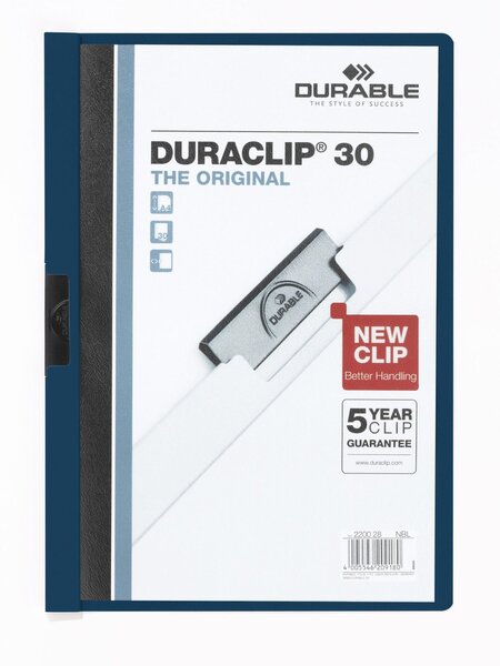 Chemise à clip DURACLIP ORIGINAL 30, format A4 Bleu Nuit DURABLE