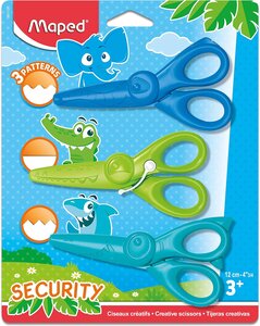 Maped Set de ciseaux cranteur KIDICRAFT  set de 3 en blister