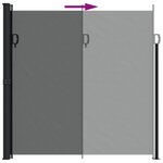 vidaXL Auvent latéral rétractable anthracite 200x500 cm