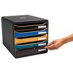 Module De Classement Big Box Plus 5 Tiroirs Neo Deco - Couleurs Assorties - Exacompta