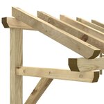 vidaXL Auvent de porte 200x100x100 cm Bois de pin solide