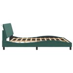 vidaXL Cadre de lit sans matelas vert foncé 180x200 cm velours