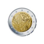 Monnaie 2 euros commémorative espagne 2022 -  parc national garajonay