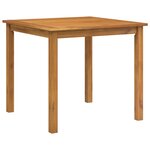 Ensemble de salle à manger jardin vidaXL 3 pièces gris polyrotin acacia