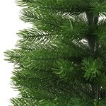 vidaXL Sapin de Noël artificiel mince avec support 210 cm PE