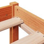 vidaXL Cadre de lit sans matelas cire marron 90x200 cm bois pin massif