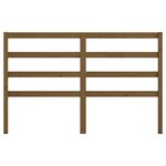vidaXL Tête de lit Marron miel 126x4x100 cm Bois massif de pin