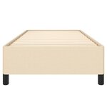 vidaXL Cadre de lit sans matelas crème 90x200 cm tissu