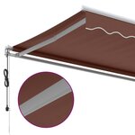 vidaXL Auvent rétractable automatique marron 350x250 cm