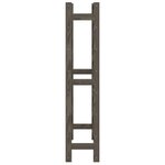 vidaXL Casier à bouteilles pour 56 bouteilles gris bois pin solide