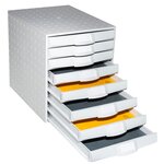 Module De Classement The Sytem 8 Office 8 Tiroirs - Gris Lumière - Exacompta