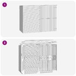 vidaXL Abri de jardin 232x110x170 cm Bois de pin imprégné