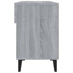 vidaXL Meuble à chaussures Sonoma gris 102x35x55 cm Bois d'ingénierie