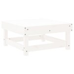 vidaXL Repose-pied de jardin blanc bois de pin massif