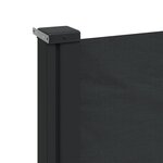 vidaXL Auvent latéral rétractable noir 100x300 cm