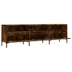 vidaXL Meuble TV chêne fumé 150x30x44 5 cm bois d'ingénierie