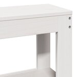 vidaXL Cadre de lit avec tête de lit blanc 140x200 cm bois pin massif