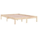 vidaXL Cadre de lit sans matelas 120x190 cm bois massif