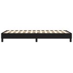 vidaXL Cadre de lit sans matelas noir 90x190 cm tissu