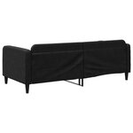 vidaXL Lit de repos noir 90x200 cm tissu