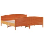 vidaXL Cadre de lit sans matelas cire marron 180x200cm bois pin massif