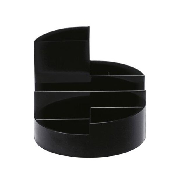 Organisateur de bureau rundbox 6 compartiments Noir MAUL