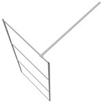 vidaXL Paroi de douche Argenté 80x195 cm Verre ESG transparent