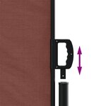 vidaXL Auvent latéral rétractable marron 120x1000 cm
