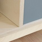 Meuble de rangement NABOSKY blanc 1x4