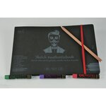 SM-LT Carnet- Dessin - Noir - 24 5x17 6cm - 18  feuilles - 165 gsm