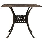 vidaXL Ensemble de bistro 5 Pièces Aluminium coulé Bronze